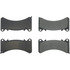 300.19100 by CENTRIC - Centric Premium Semi-Metallic Brake Pads with Shims