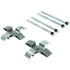 Centric 300.13720 Disc Brake Pad Set Centric Premium Semi-Metallic Brake Pads with Shims and Hardware