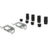 Centric 300.16100 Disc Brake Pad Set Centric Premium Semi-Metallic Brake Pads with Shims and Hardware