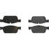 Centric 300.16360 Disc Brake Pad Set Centric Premium Semi-Metallic Brake Pads with Shims