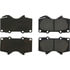 Centric 300.09761 Disc Brake Pad Set Premium Semi-Metallic Brake Pads with Shims and Hardware