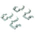Centric 300.09691 Disc Brake Pad Set Centric Premium Semi-Metallic Brake Pads with Shims and Hardware