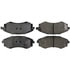 Centric 106.07002 Disc Brake Pad Set Posi Quiet Extended Wear Brake Pads with Shims and Hardware
