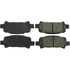 Centric 106.07701 Disc Brake Pad Set Posi Quiet Extended Wear Brake Pads with Shims and Hardware