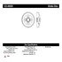Centric 123.4502 Brake Drum C-Tek Standard Brake Drum