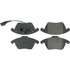 300.11070 by CENTRIC - Centric Premium Semi-Metallic Brake Pads with Shims and Hardware