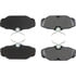 106.06100 by CENTRIC - Posi Quiet Extended Wear Brake Pads with Shims and Hardware