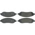 300.10680 by CENTRIC - Centric Premium Semi-Metallic Brake Pads with Shims and Hardware
