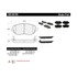 300.06190 by CENTRIC - Premium Semi-Metallic Brake Pads with Shims and Hardware