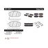 301.13971 by CENTRIC - Premium Ceramic Brake Pads with Shims and Hardware