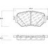 Centric 102.17590 Disc Brake Pad Set C-Tek Semi-Metallic Brake Pads with Shims