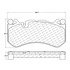 Centric 106.12910 Disc Brake Pad Set Posi Quiet Extended Wear Brake Pads with Shims and Hardware