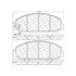 Centric 106.16830 Disc Brake Pad Set Posi Quiet Extended Wear Brake Pads with Shims and Hardware