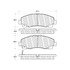 Centric 500.11020 Disc Brake Pad Set PQ PRO Disc Brake Pads with Hardware