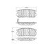 500.12750 by CENTRIC - PQ PRO Disc Brake Pads with Hardware