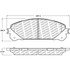 Centric 500.13240 Disc Brake Pad Set PQ PRO Disc Brake Pads with Hardware