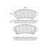 Centric 500.10750 Disc Brake Pad Set PQ PRO Disc Brake Pads with Hardware
