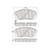 500.12950 by CENTRIC - PQ PRO Disc Brake Pads with Hardware
