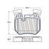 500.13720 by CENTRIC - PQ PRO Disc Brake Pads with Hardware