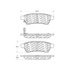 Centric 500.11000 Disc Brake Pad Set PQ PRO Disc Brake Pads with Hardware