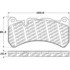Centric 500.11160 Disc Brake Pad Set PQ PRO Disc Brake Pads with Hardware
