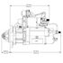 8200436 by DELCO REMY - Starter Motor - 39MT Model, 24V, SAE 3 Mounting, 12Tooth, Clockwise