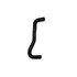 87963 by DAYCO - MOLDED HEATER HOSE, DAYCO