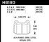 HB180F560 by HAWK FRICTION - PADSHPSAR/INFILOT/MIT