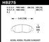 HB275F620 by HAWK FRICTION - BRAKE PADS ACURA HONDA
