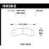 HB302Y700 by HAWK FRICTION - Brake Pads: 2001 Ford Excursion; LTS Compound