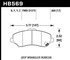 HB569Y650 by HAWK FRICTION - BRAKE PADS LTS