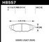 HB557B545 by HAWK FRICTION - BRAKE PADS