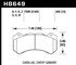 HB649B605 by HAWK FRICTION - BRAKE PADS
