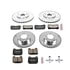 PowerStop Brakes K108 Disc Brake Kit Z23 Daily Driver Carbon-Fiber Ceramic Brake Pad and Drilled & Slotted Rotor Kit