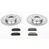 K2452 by POWERSTOP BRAKES - Z23 Daily Driver Carbon-Fiber Ceramic Brake Pad and Drilled & Slotted Rotor Kit