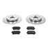 K4745 by POWERSTOP BRAKES - Z23 Daily Driver Carbon-Fiber Ceramic Brake Pad and Drilled & Slotted Rotor Kit