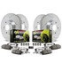 K449026 by POWERSTOP BRAKES - Z26 Street Performance Ceramic Brake Pad and Drilled & Slotted Rotor Kit