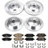 K4476 by POWERSTOP BRAKES - Z23 Daily Driver Carbon-Fiber Ceramic Brake Pad and Drilled & Slotted Rotor Kit