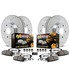 K587436 by POWERSTOP BRAKES - Z36 Truck and SUV Carbon-Fiber Ceramic Brake Pad and Drilled & Slotted Rotor Kit