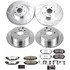 K676226 by POWERSTOP BRAKES - Z26 Street Performance Ceramic Brake Pad and Drilled & Slotted Rotor Kit