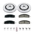 PowerStop Brakes K6374 Disc Brake Kit Z23 Daily Driver Carbon-Fiber Ceramic Brake Pad and Drilled & Slotted Rotor Kit