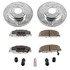 K69926 by POWERSTOP BRAKES - Z26 Street Performance Ceramic Brake Pad and Drilled & Slotted Rotor Kit