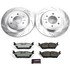 K803036 by POWERSTOP BRAKES - Z36 Truck and SUV Carbon-Fiber Ceramic Brake Pad and Drilled & Slotted Rotor Kit