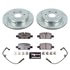 K817336 by POWERSTOP BRAKES - Z36 Truck and SUV Carbon-Fiber Ceramic Brake Pad and Drilled & Slotted Rotor Kit