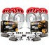 KC289536 by POWERSTOP BRAKES - Z36 Truck and SUV Ceramic Brake Pad, Drilled & Slotted Rotor, and Caliper Kit