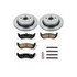 KOE1368 by POWERSTOP BRAKES - Disc Brake Pad and Rotor Kit - Low-Dust, Ceramic