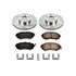 KOE1124 by POWERSTOP BRAKES - Disc Brake Pad and Rotor Kit - Low-Dust, Ceramic