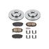 KOE5366 by POWERSTOP BRAKES - Disc Brake Pad and Rotor Kit - Low-Dust, Ceramic