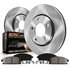 KOE6817 by POWERSTOP BRAKES - Disc Brake Pad and Rotor Kit - Low-Dust, Ceramic