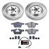 KOE6282 by POWERSTOP BRAKES - Disc Brake Pad and Rotor Kit - Low-Dust, Ceramic